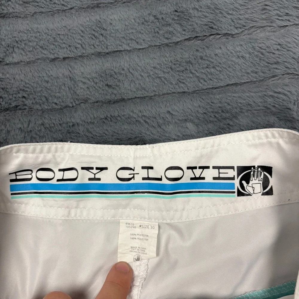 Body Glove Mens Board Shorts Size 30 Blue White Colorblock Swim Trunks 49610